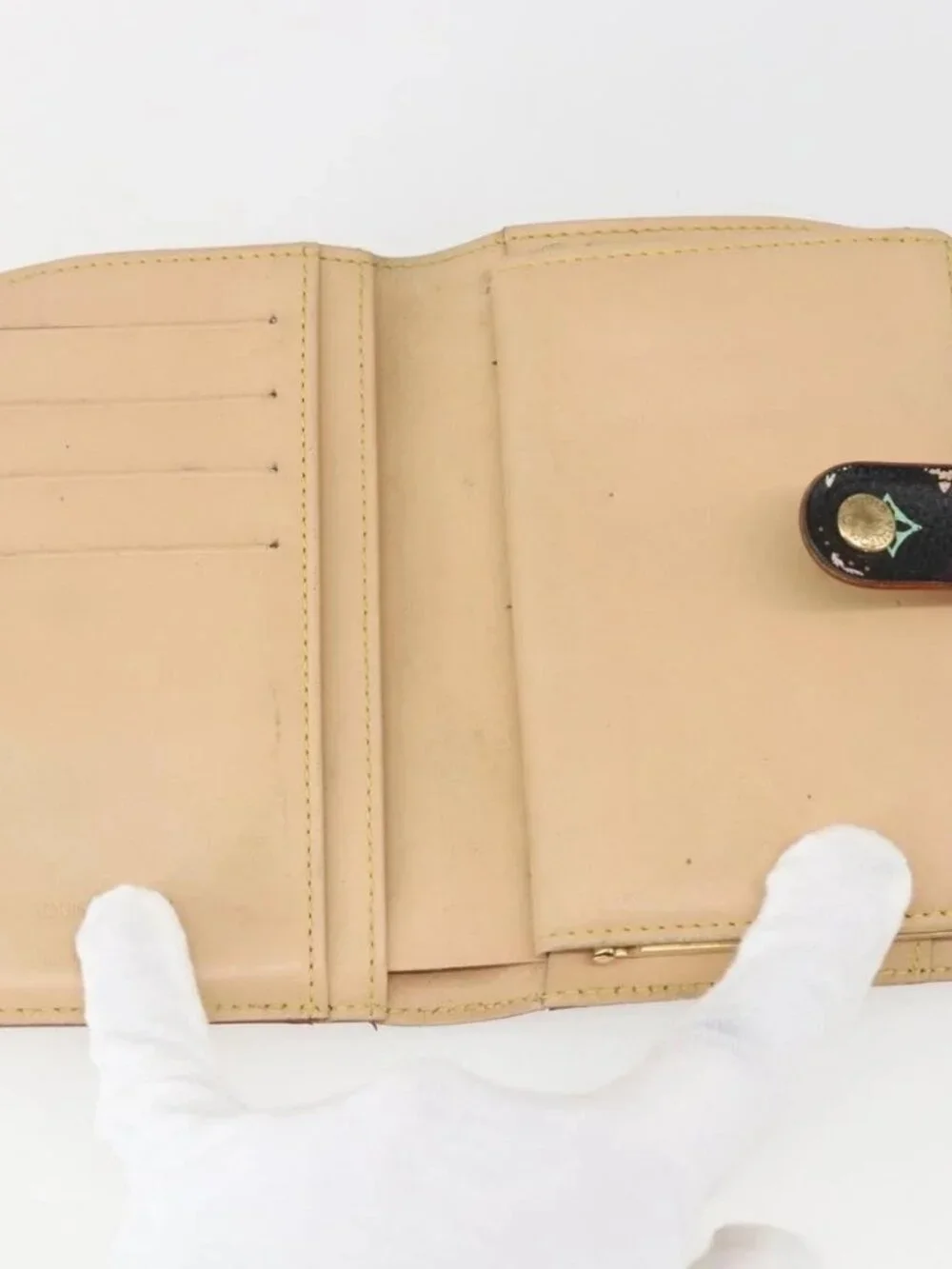 LOUIS VUITTON Multicolor Portefeuille Viennois Wallet Black M92988 Auth am10211 - Picture 9 of 16